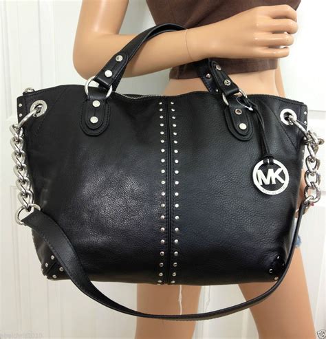 michael kors silver chain purse|michael kors chain shoulder bag.